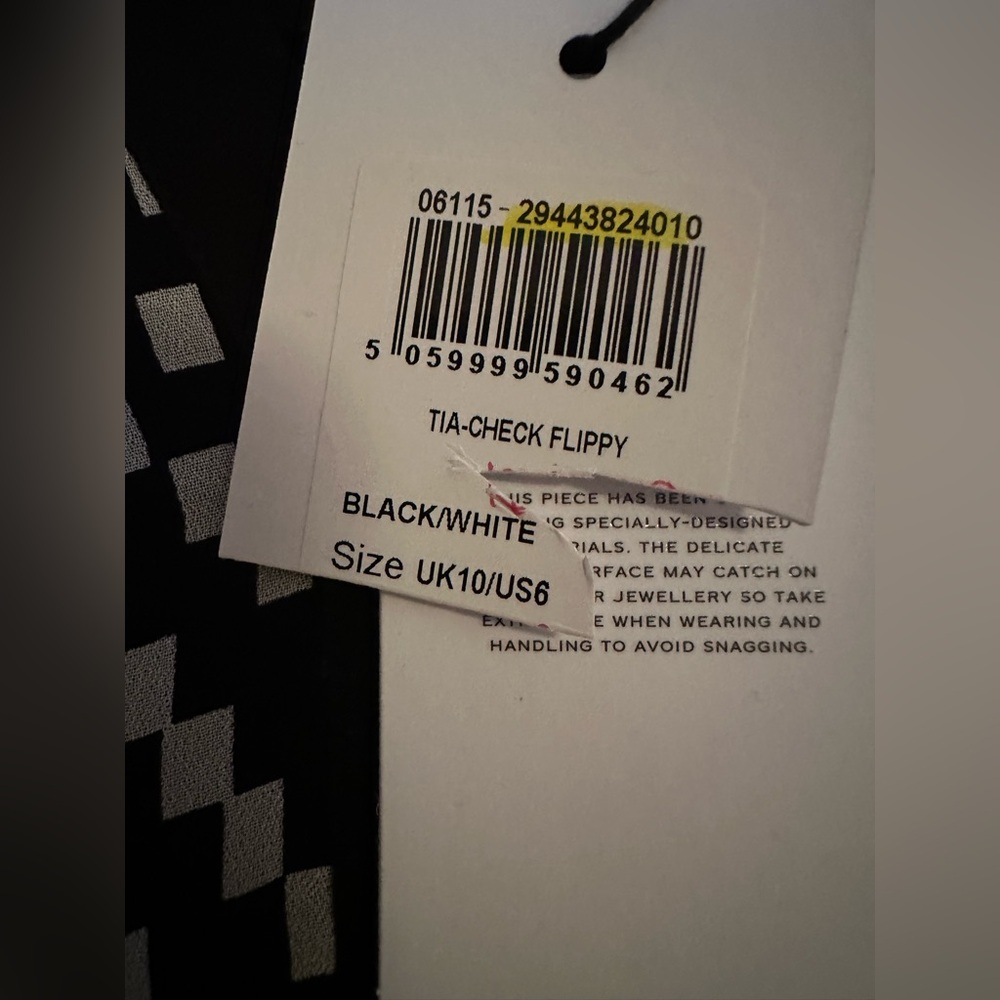 Reiss Tia Black and White Striped Mini Dress NWT - Picture 12 of 14